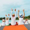 108x96.46in Sand Proof Picnic Blanket Water Resistant Foldable Camping Beach Mat  - Orange - L